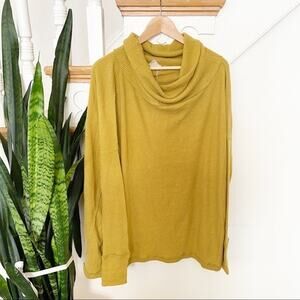 Free People Juicy Long Sleeve Cowl Neck Shirt XS